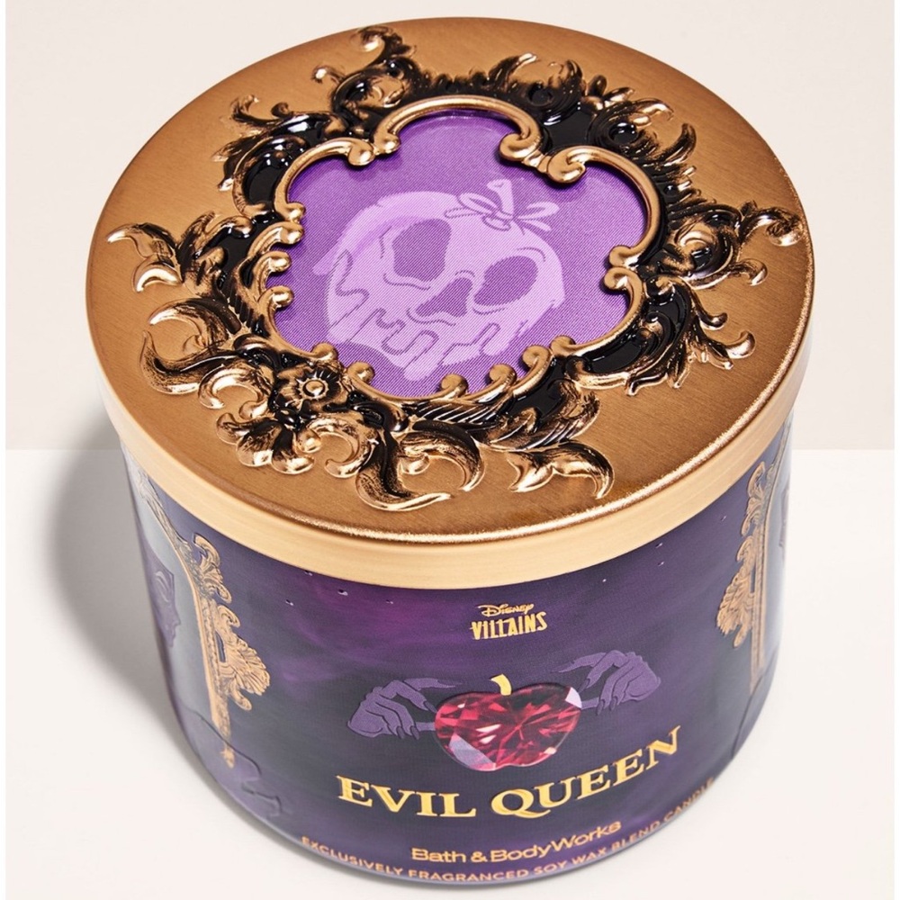 🍎 Limited Edition Disney Villains Evil Queen 3-Wick Candle Bath & Body Works